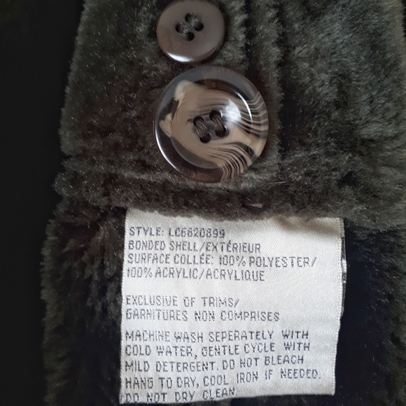 Liz Claiborne Faux Suede Winter Coat - Picture 4 of 4